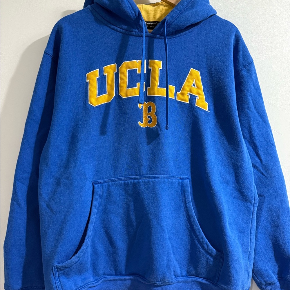 Champion Blue and Yellow Hoodie